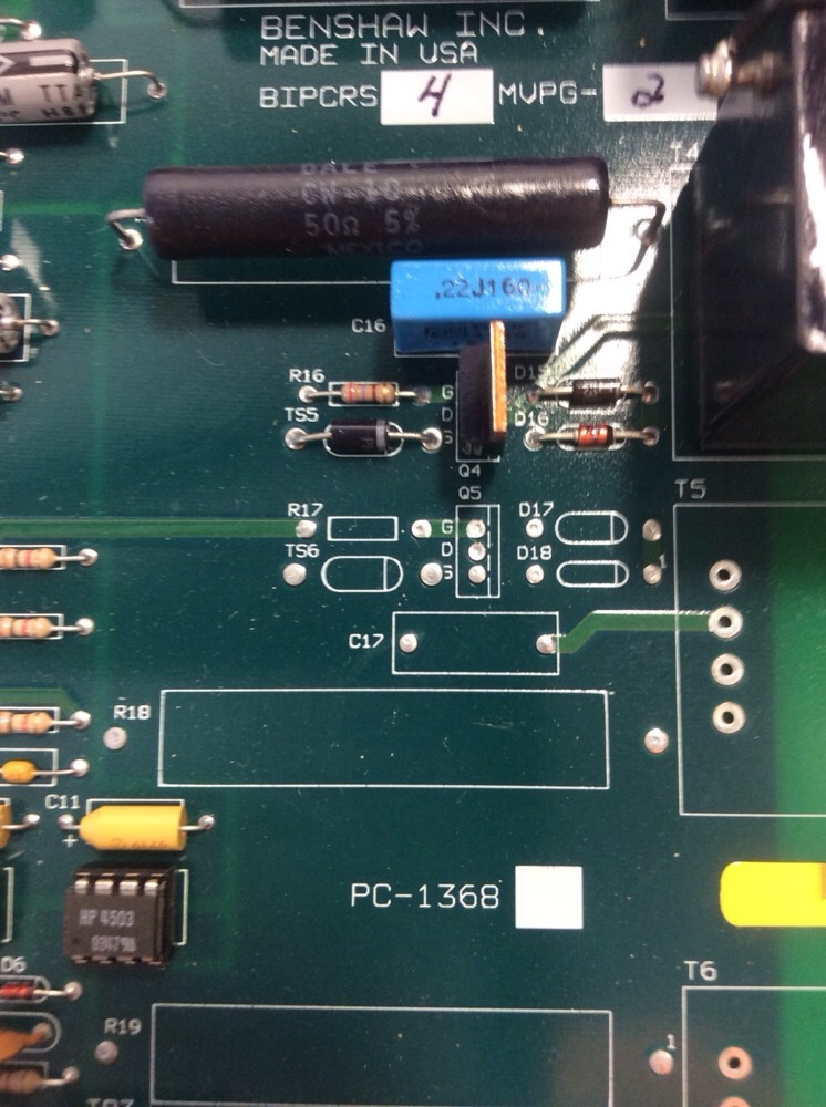 Benshaw PCB Board BIPCRS 4 MVPG-2 PC-1368