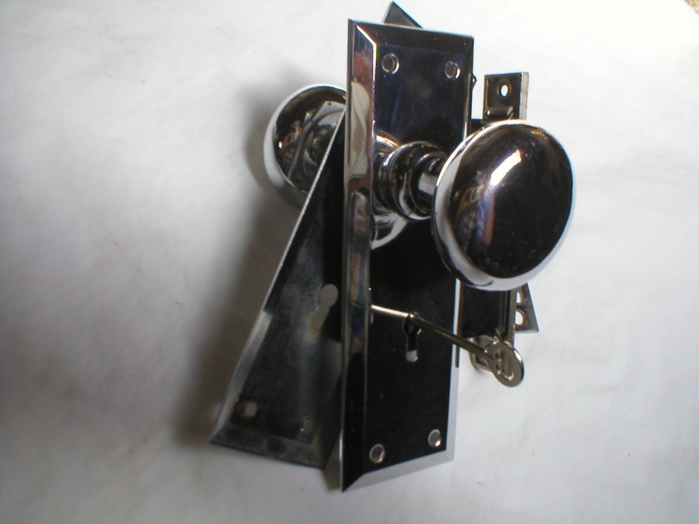 Antique Chrome Door Hardware