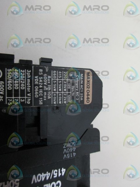 MTE MAX020440 CONTACTOR NSNP