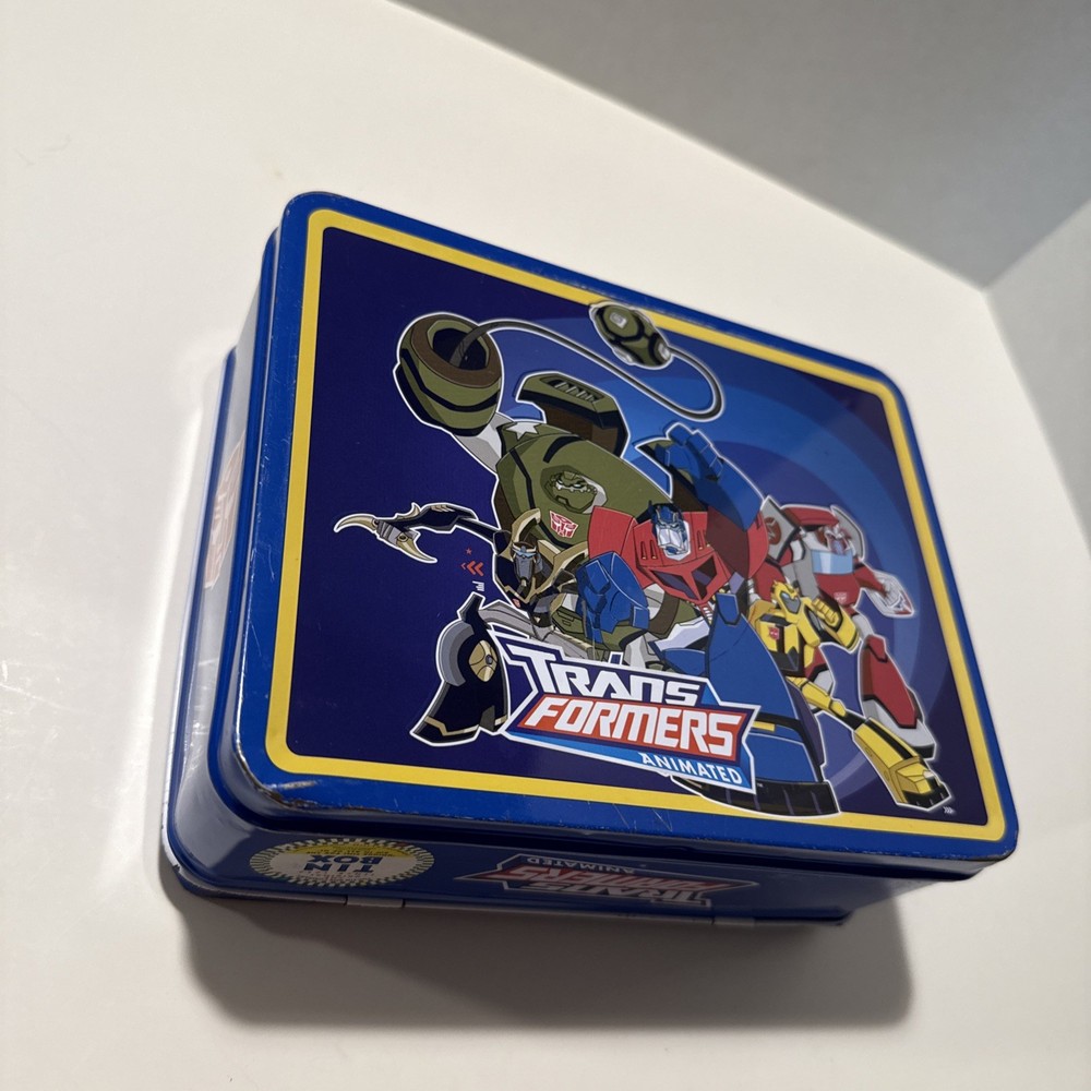2008 Hasbro Transformers Animated Metal Lunch Box