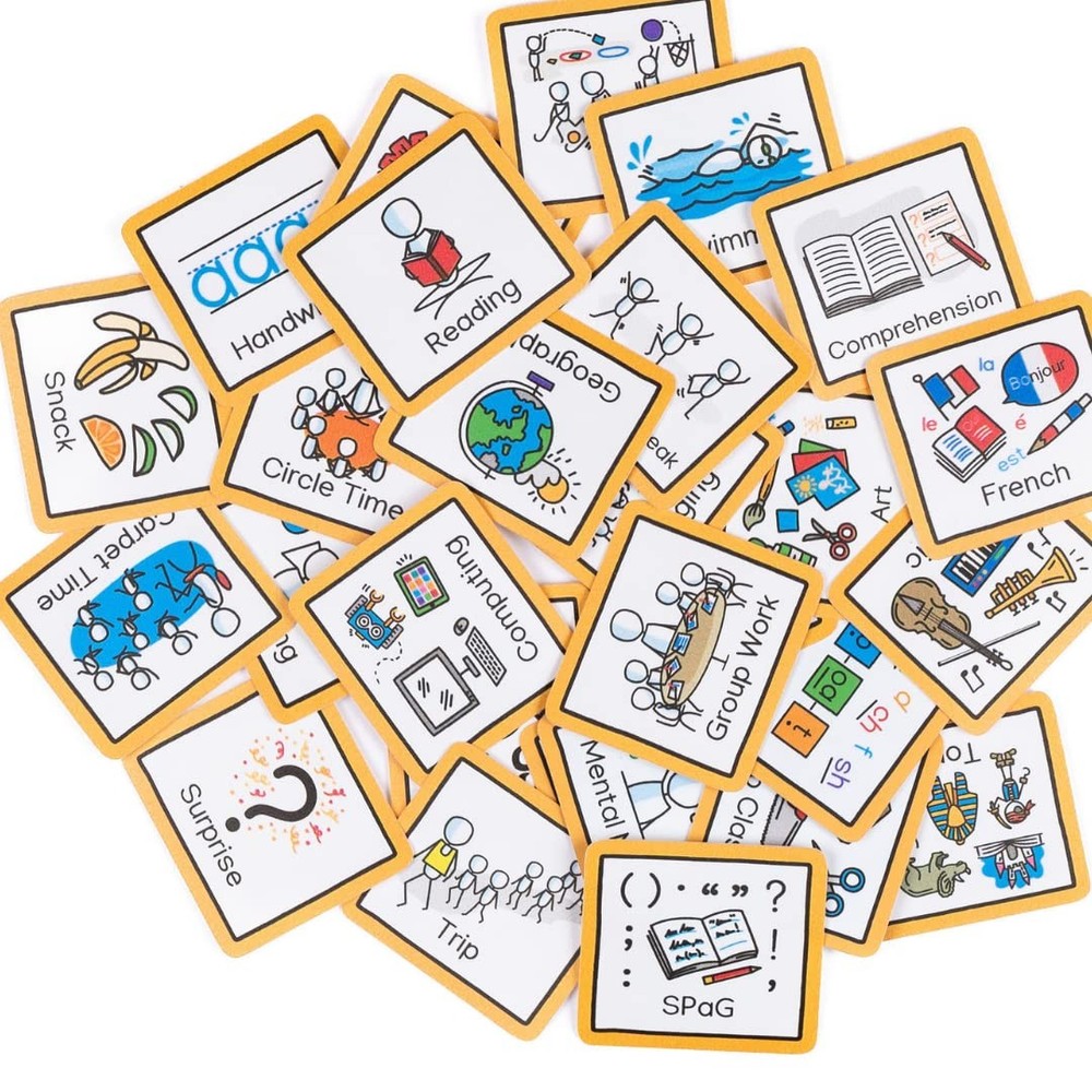 Visual Schedule Routine Chart with pecs Cards to Support communiation for Chi...