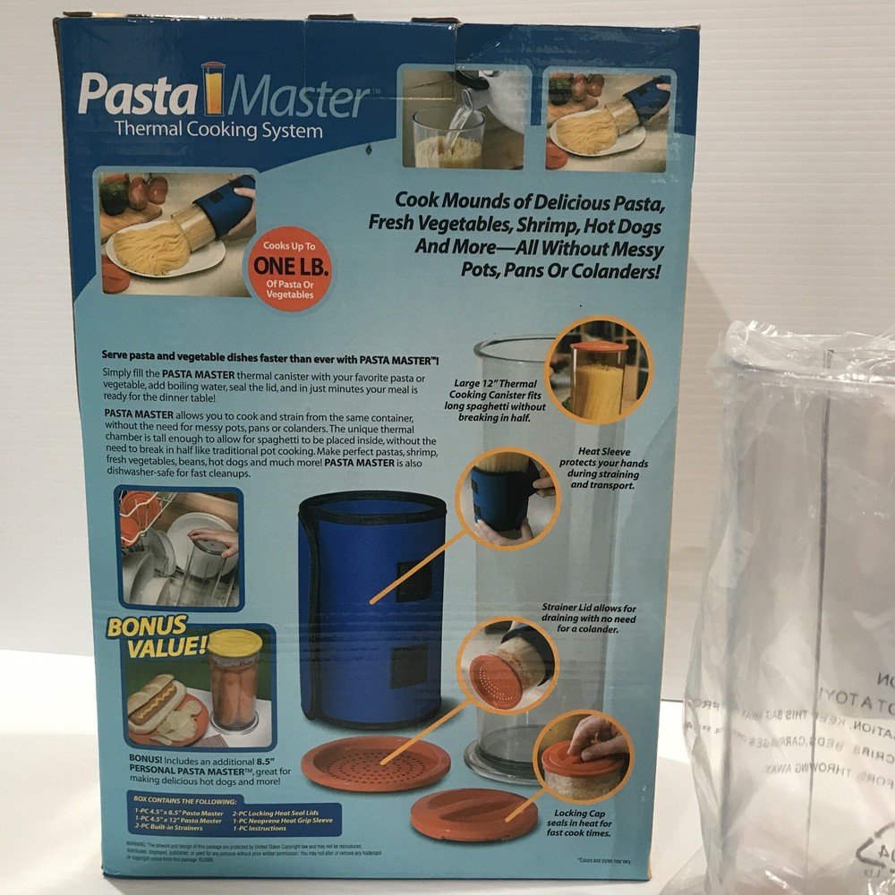 Pasta Master Thermal Cooking with Ease Vegetable Spaghetti Cooker