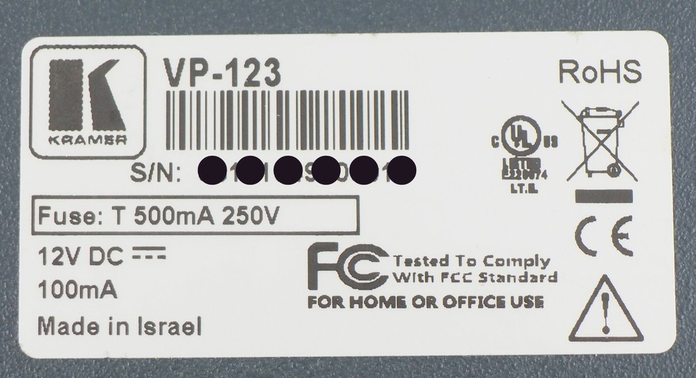 Kramer 1:3 RGBHV Distributor VP-123