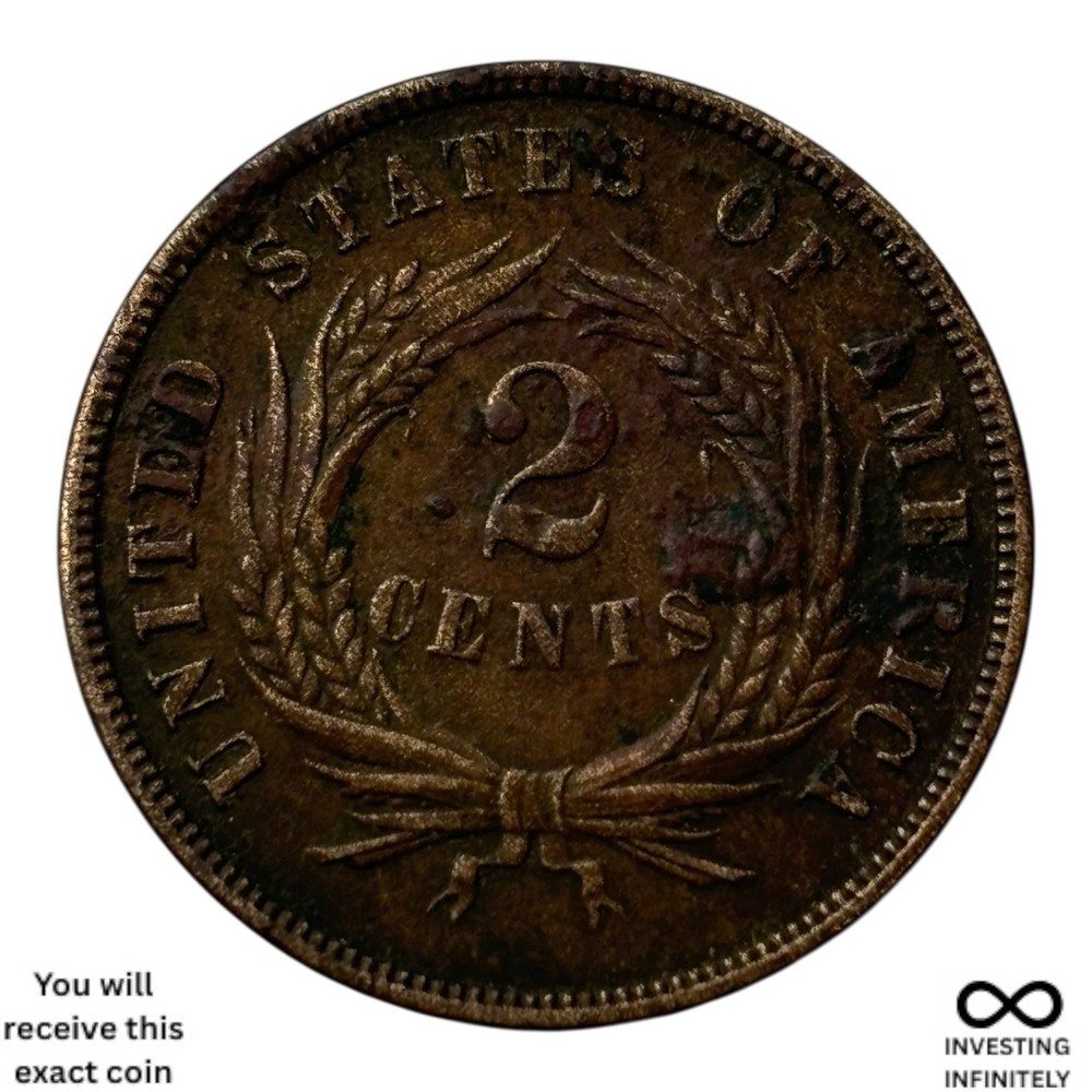 1868 2 Cent Piece X-1289