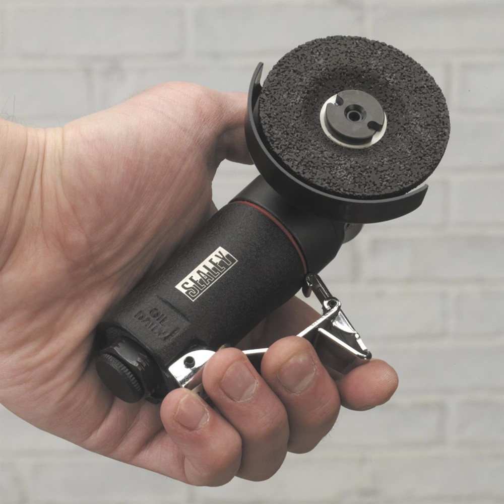 Sealey Air Mini Angle Grinder Ø58mm Premier Air Tool Garage Workshop