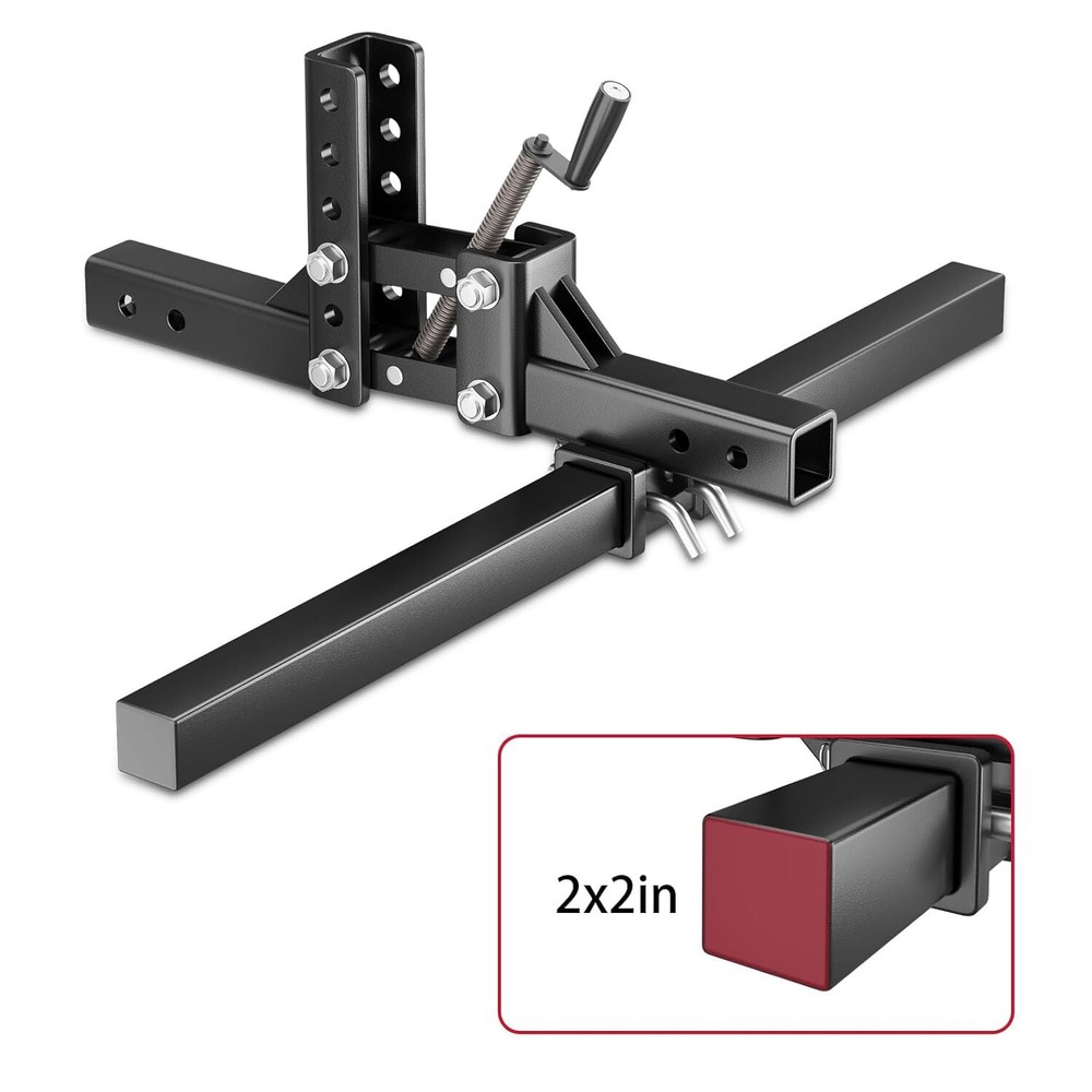 ATV Manual Implement Lift  Adjustable Height 1-Point Lift System with 2"Receiver