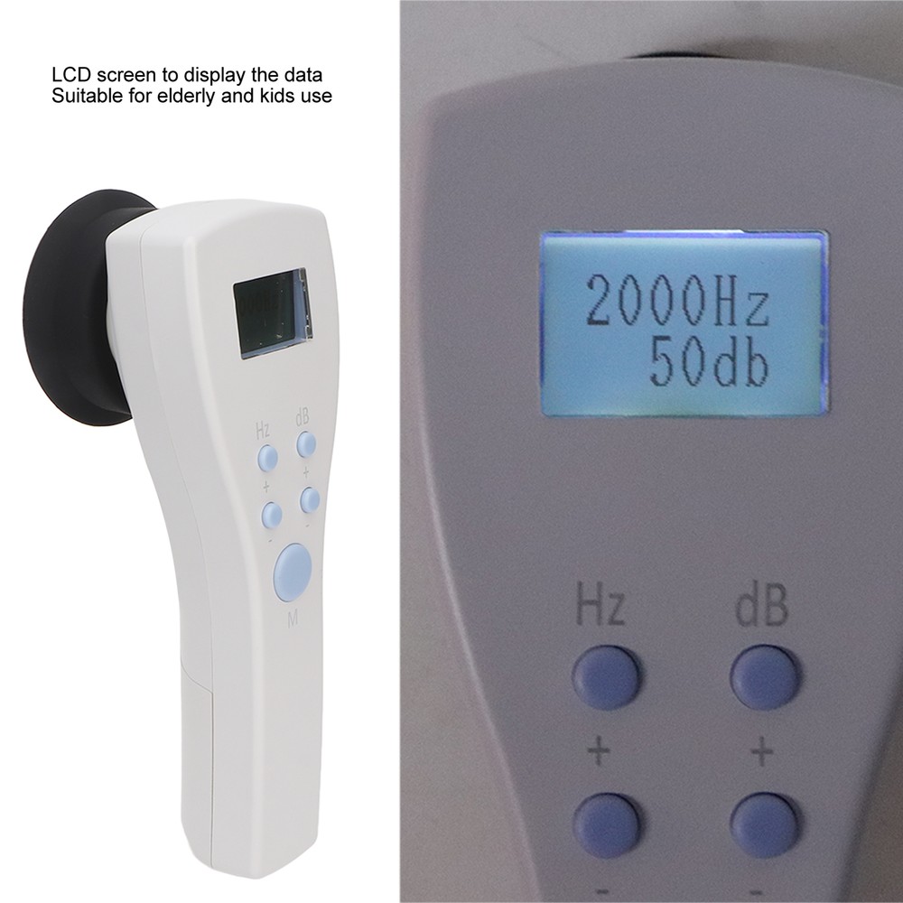 Portable Audiometer Audiometric Hearing Screening Machine Air Conduction