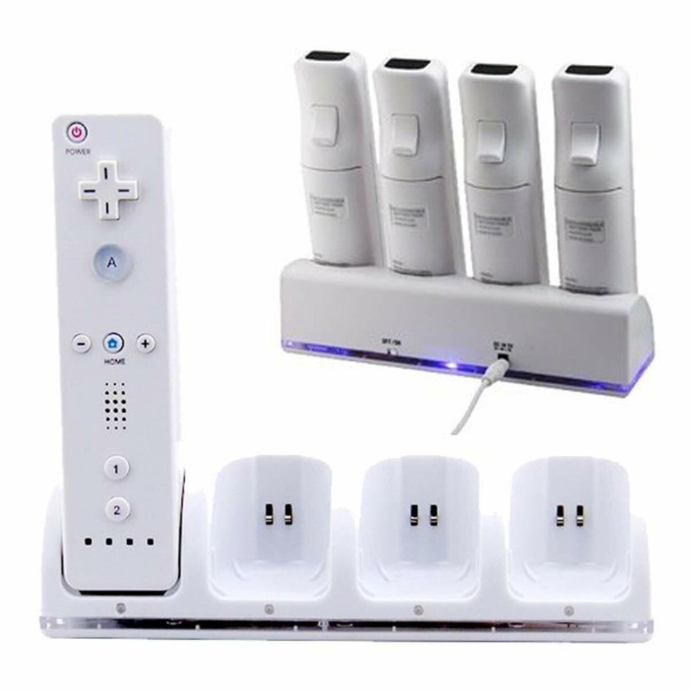 Wii Remote Controller Battery Charger For Nintendo Wii / Wii U Remote Controller
