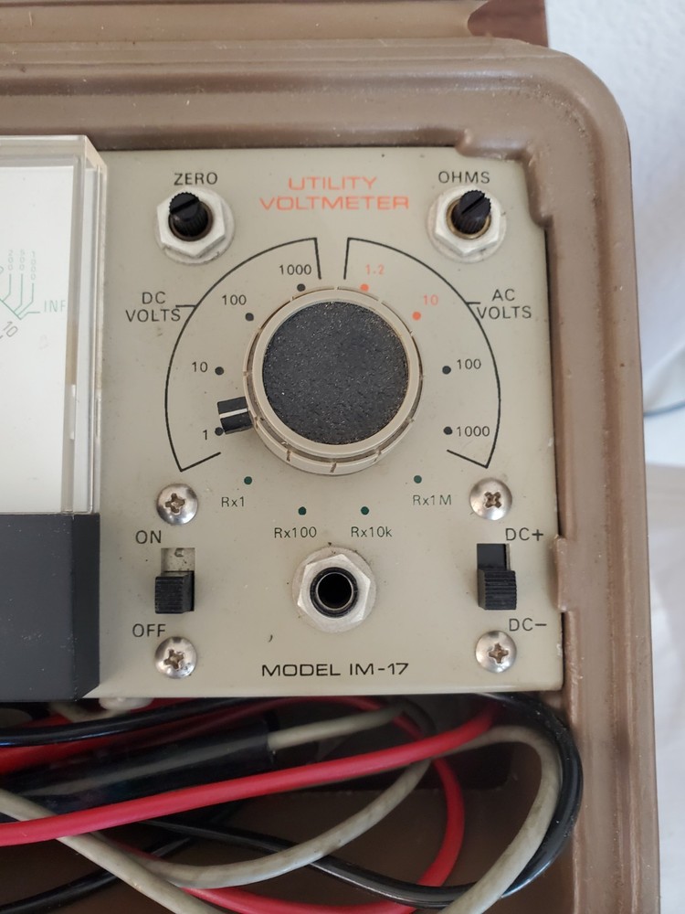 Heathkit IM-17 Utility Solid State Voltmeter In Case Vintage Test Equipment
