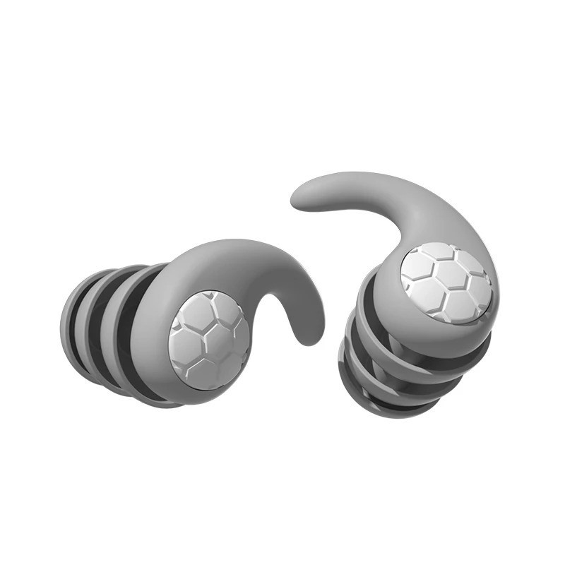 Reusable Silicone Ear Plugs Noise Cancelling Earplugs Protector Study Sleep Swim