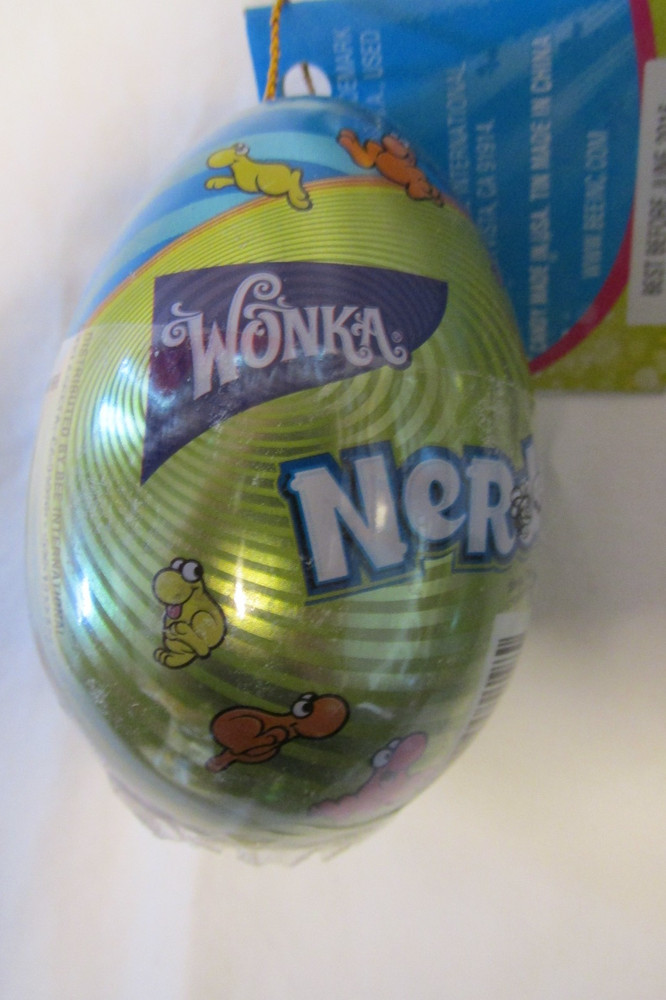 6 Vintage Nerds Candy Easter Egg tins Container Wonka New sealed, 3 designs