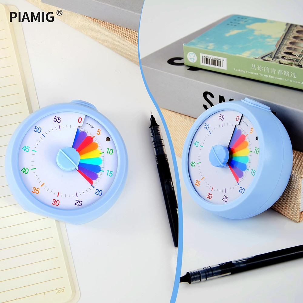 Visual Timer, 60-Minute Countdown Timer for Kids and Adults with Adjustable Volu