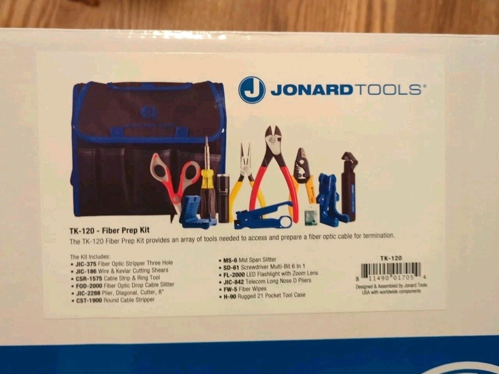 Jonard TK-120 Fiber Optic Preparation Kit
