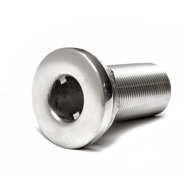 Whitecap Boat Straight Thru Hull Fitting 1 1/2 Inch Stainless 6917