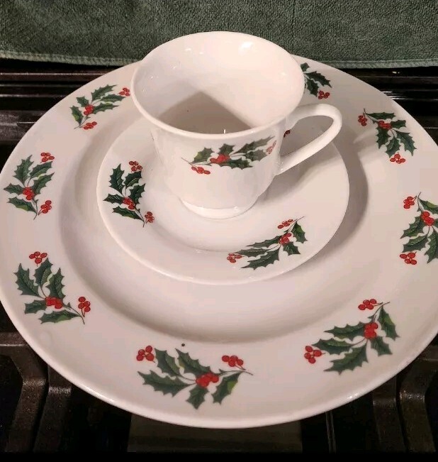 12 Pc. Holly Berry Dinner Place Setting by Alco Industries