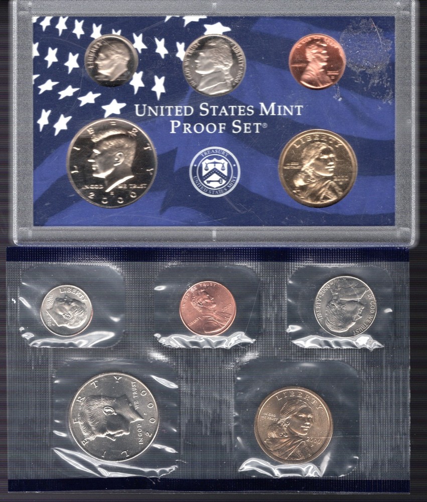 2000 s + 2000 p MINT PROOF SETS