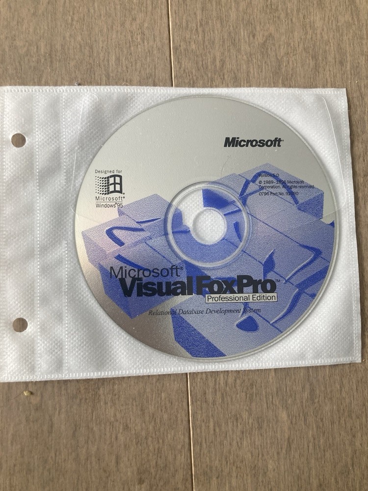 Microsoft Visual FoxPro Professional Edition, with CD Key