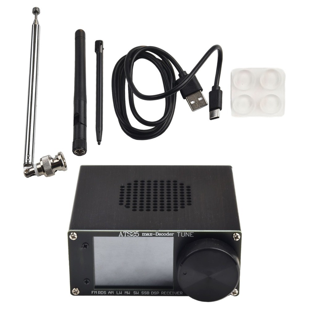 For ATS-25max-Decoder Si4732A10 Full-Ba N D Receiver Support CW RTTY FT8,FT4,SW