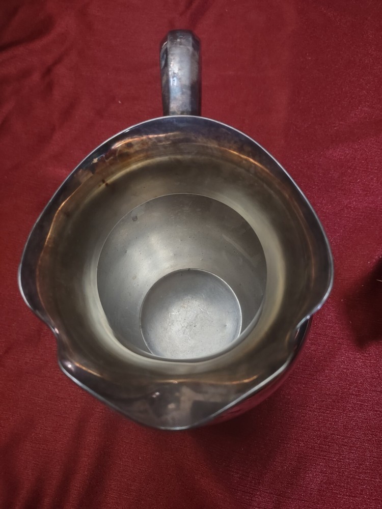 Reed And Barton MCM Silver Plate Water Pitcher Model 5460 With "R" Mono