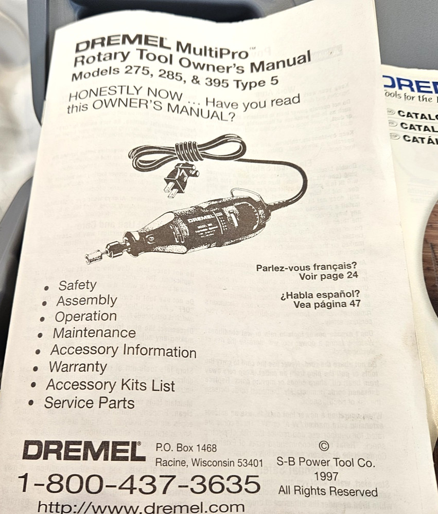 Dremel Tool Case Only with Manuals