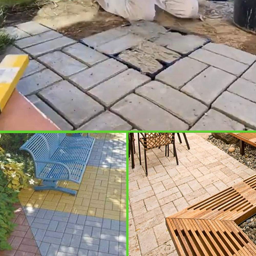 CJGQ Concrete Molds Reusable Walk Maker Paver Path Maker, Yard 8 Grid-1Pack