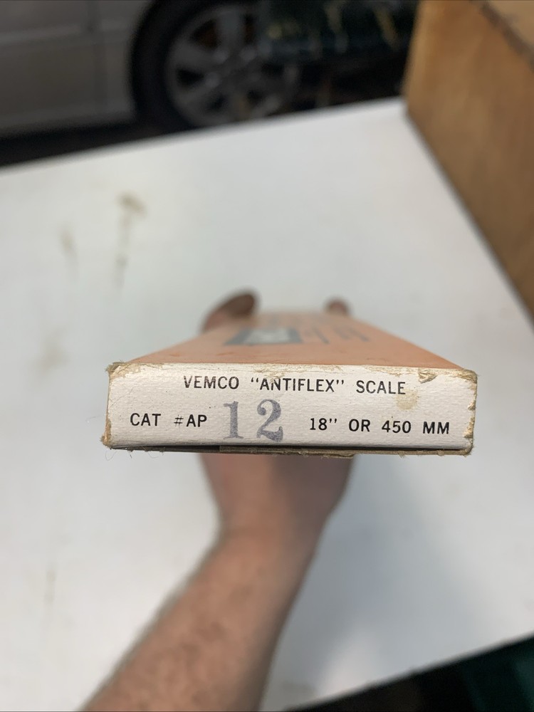 18” Vemco Antiflex Drafting Machine Scale AP-12, New