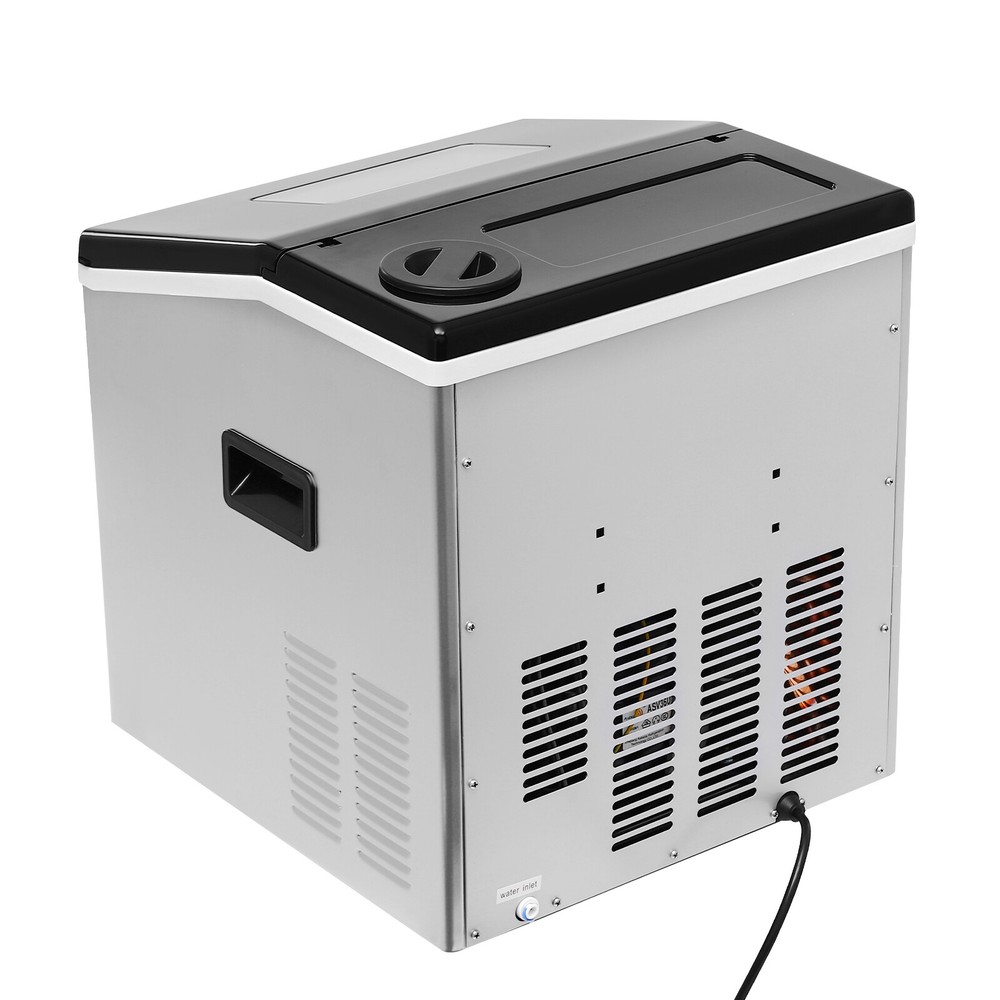 2 in 1 Ice Cube Maker, Smart LCD Crushed Ice & Ice Cube Maker Fast Ice Making