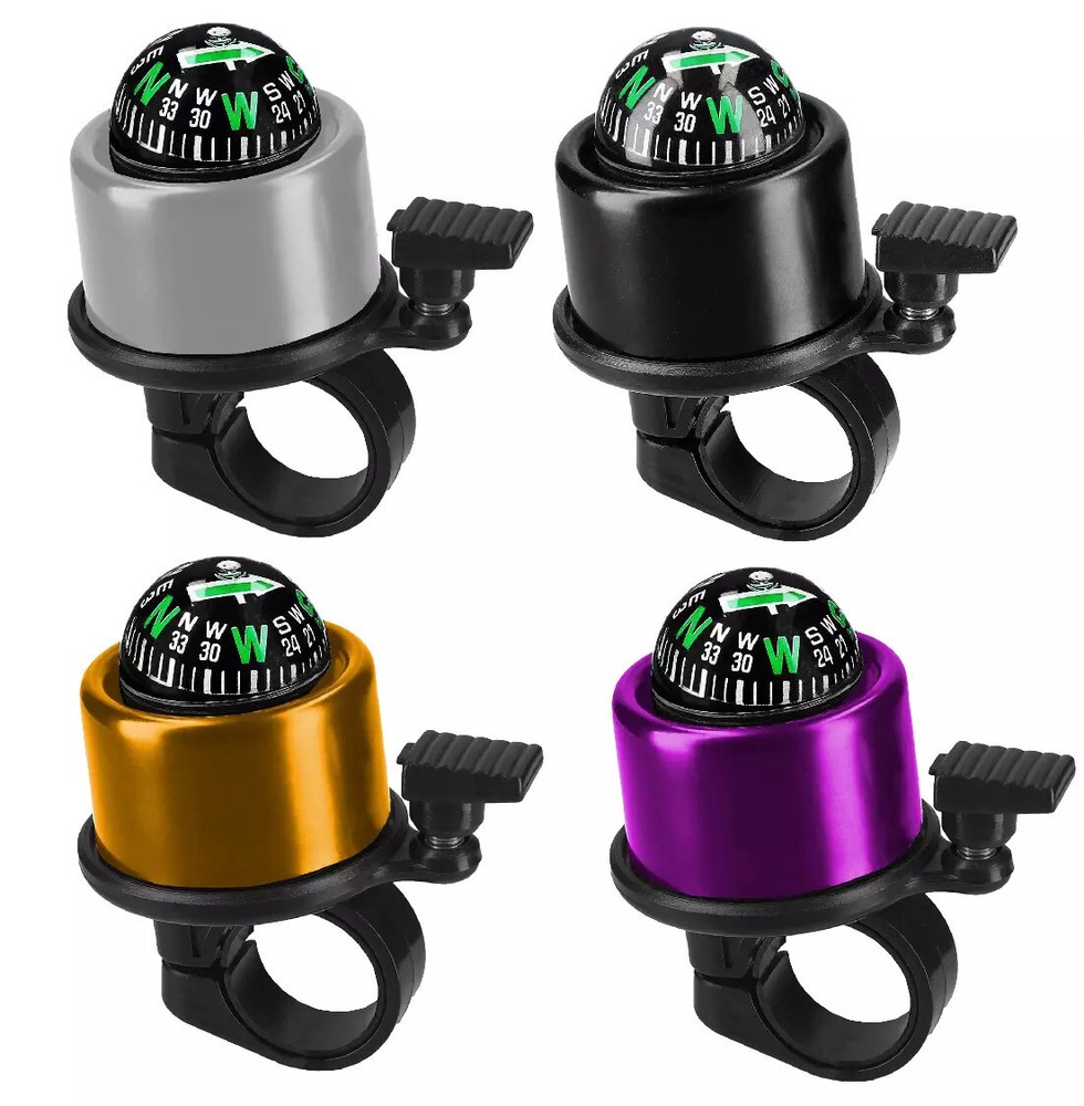2 X Bell Bicycle Bell E-Scooter Bell Bicycle Bell Compass
