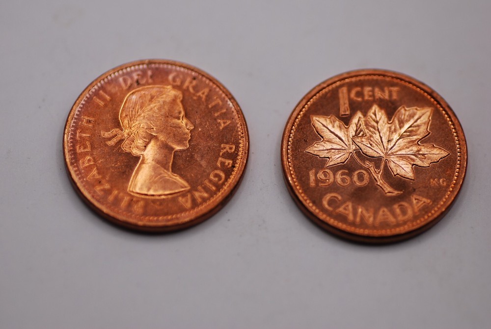 1960 Canada Penny ROLL (50 coins) - UNCIRCULATED