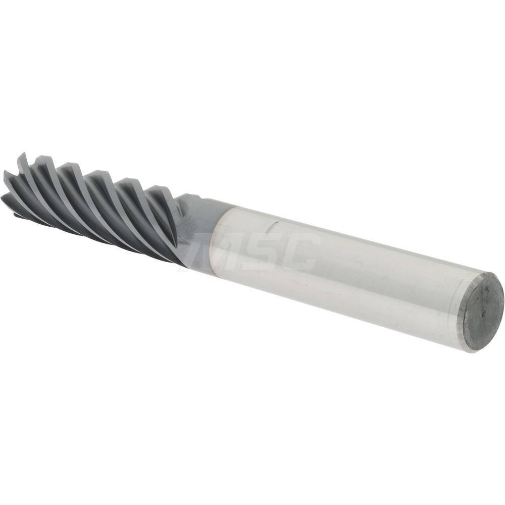 Accupro 1/2" Diam 7 Flute Single End Solid Carbide 0.03" Corner Radius End Mi...