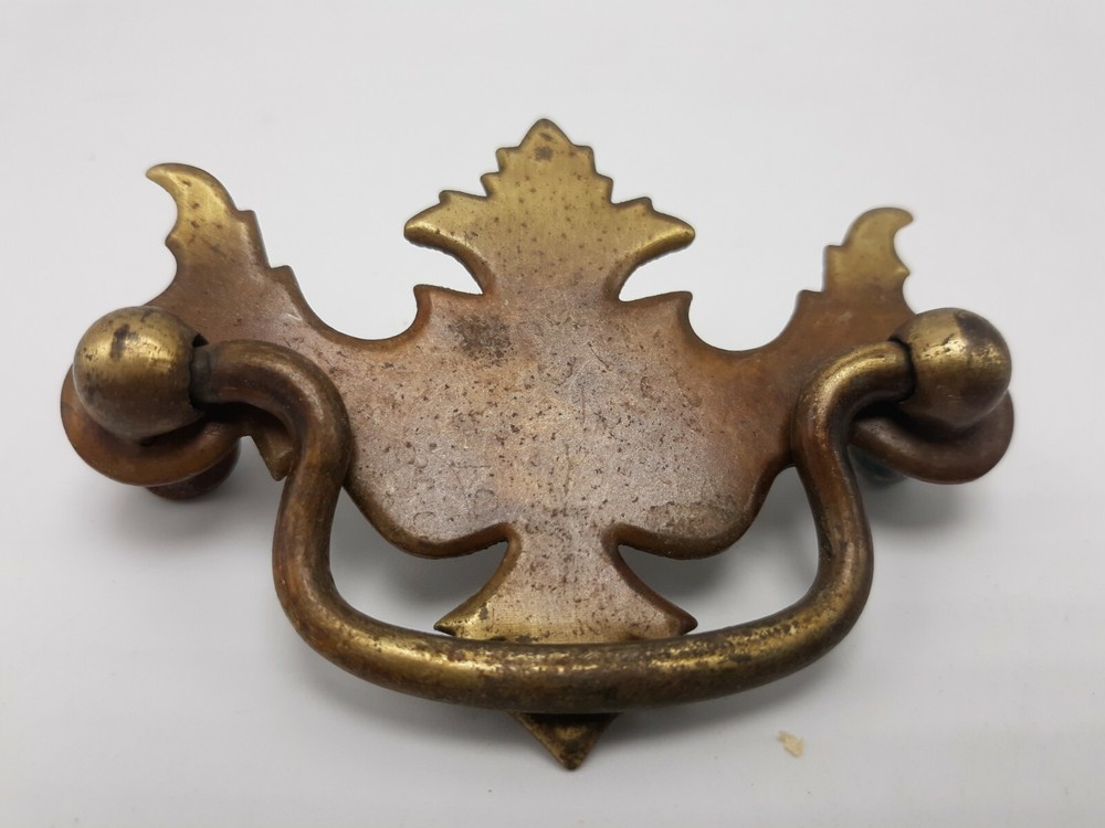 Vintage Ornamental Antique Brass Drawer Pulls