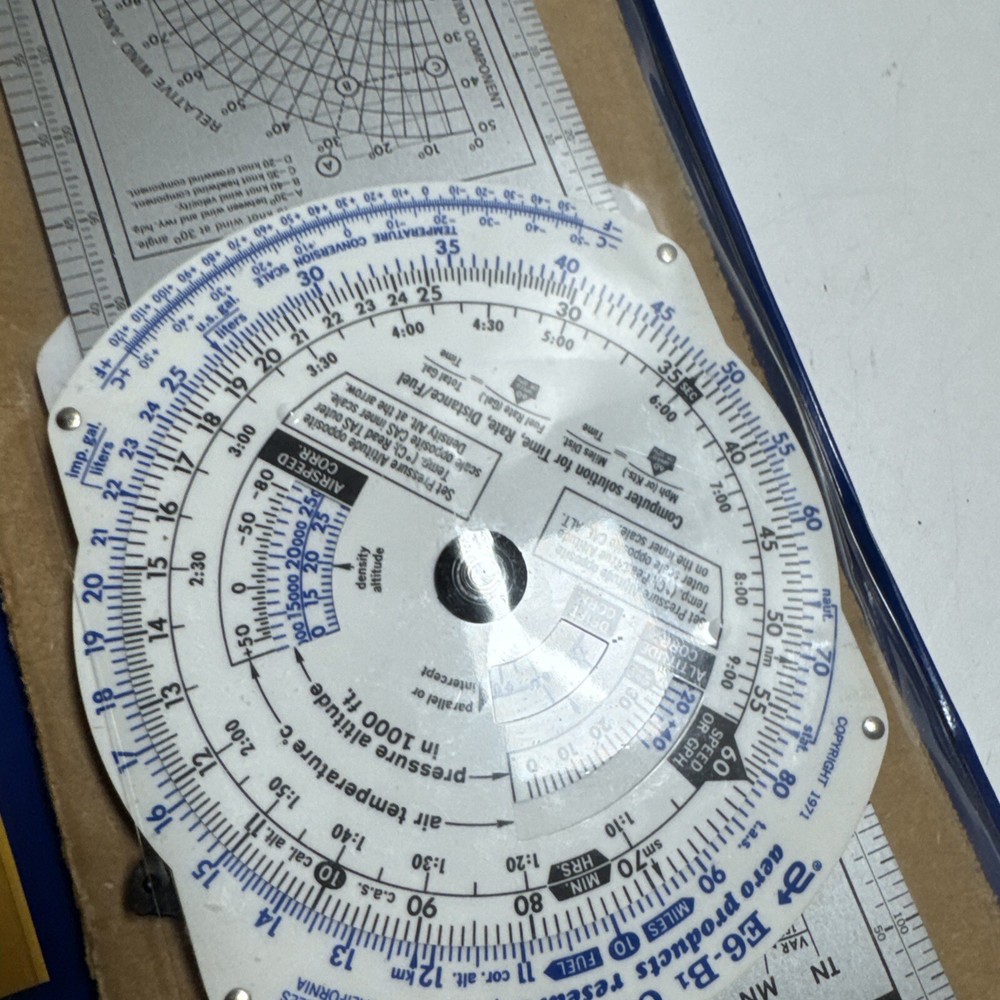 asa E6-B Metal flight computer With Case And Manual