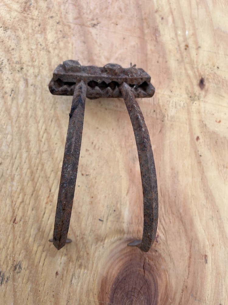 Cultivator Rake Head 2 THINES Rusty Rustic no handle Original Vintage Primitive
