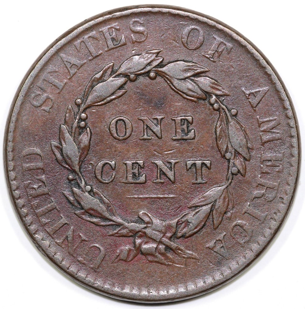 1820 1c N-13 Coronet or Matron Head Large Cent