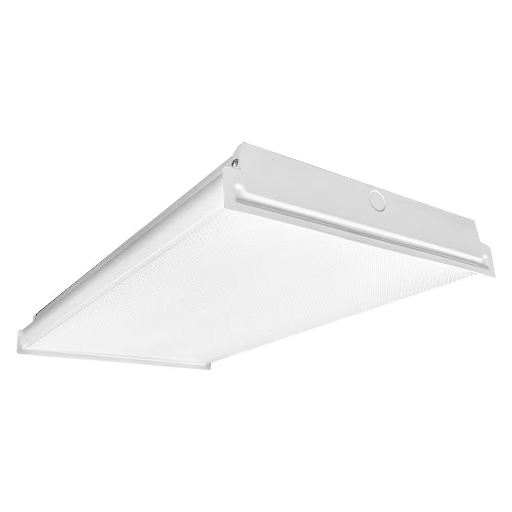 2 Ft. 6000 Lumens Integrated LED White Wraparound Light, 4000K