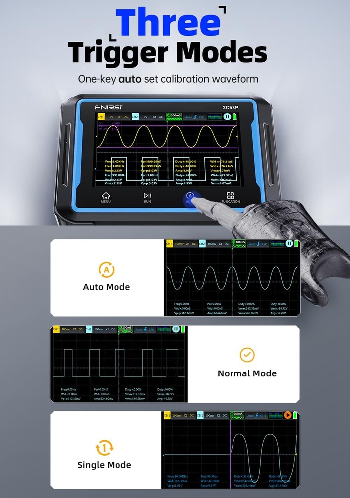 Portable Oscilloscope Multimeter Signal Generator
