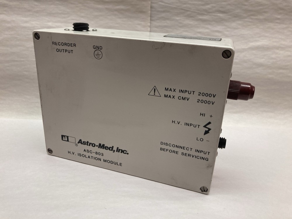 Astro-Med,ASC-803,Amplifier 2000V Input