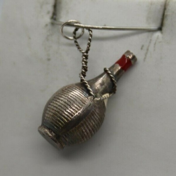 Sterling Silver Wine Cask Charm