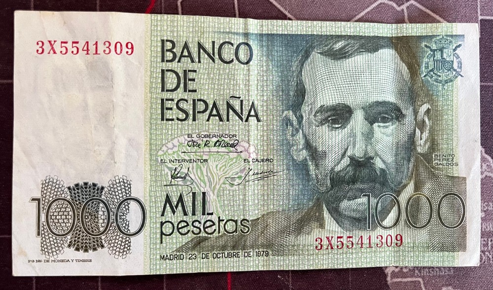 SPAIN 1979 1000 Peseta Note