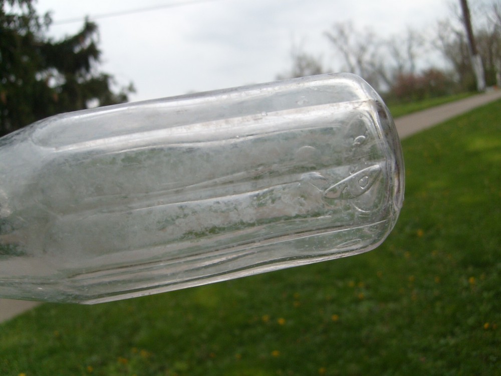 Antique Catsup or Sauce Bottle 10-Panel Bottom marked 30 E