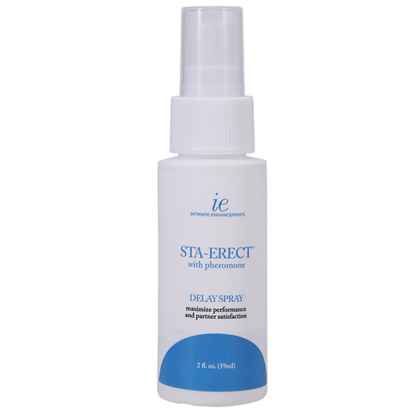 Intimate Enhancements Sta-Erect Desensitizing Delay Spray or Rock Black  2 oz