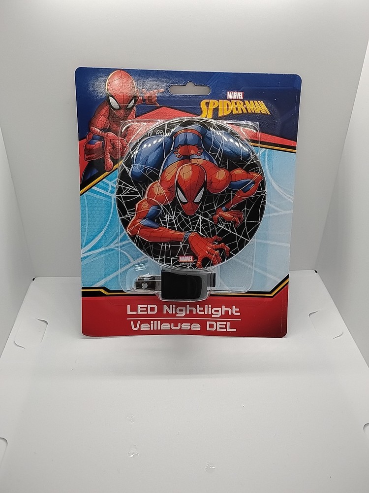 SPIDER-MAN (LED) Plug In Night Light w/Switch (MARVEL Comics) - NEW