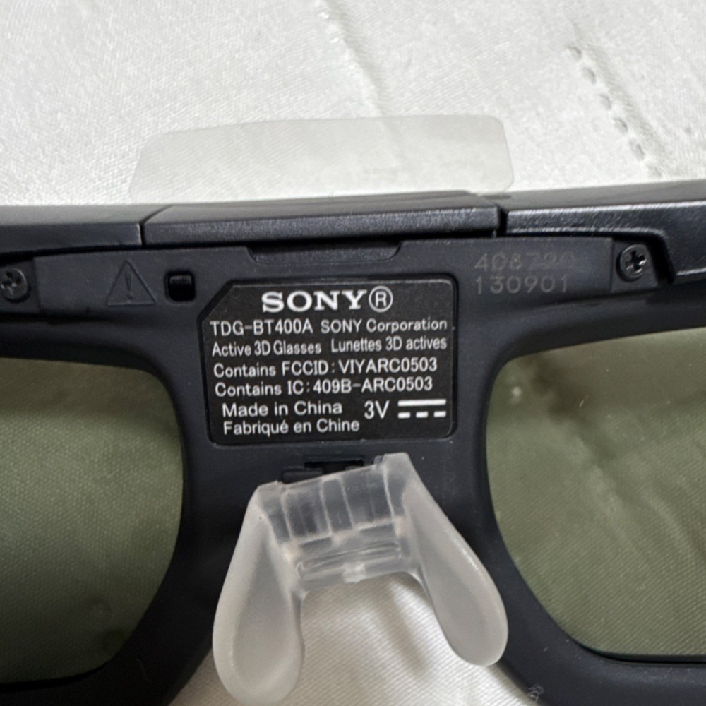Sony TDG-BT400A Active 3D Glasses Black – 3D Viewing, Model TDG-BT400A