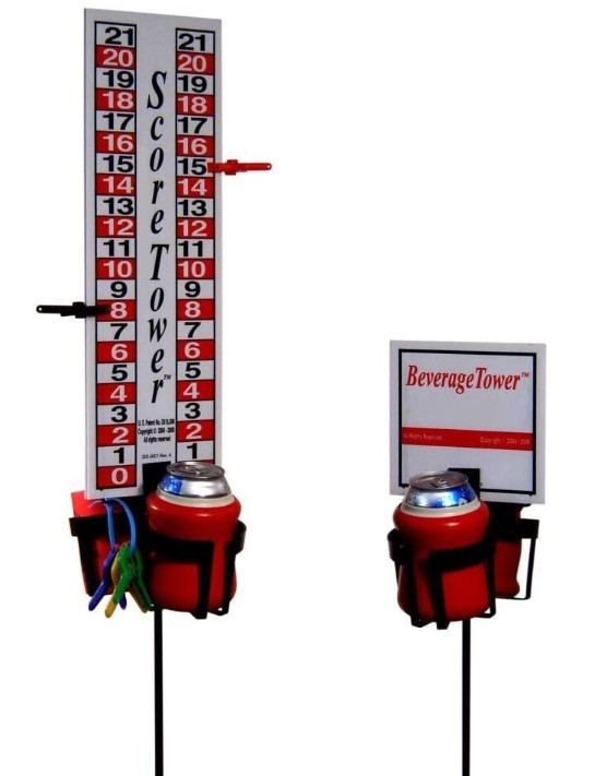 ScoreTower Combo Set - Scoreboard & Drinkholders for Horseshoes
