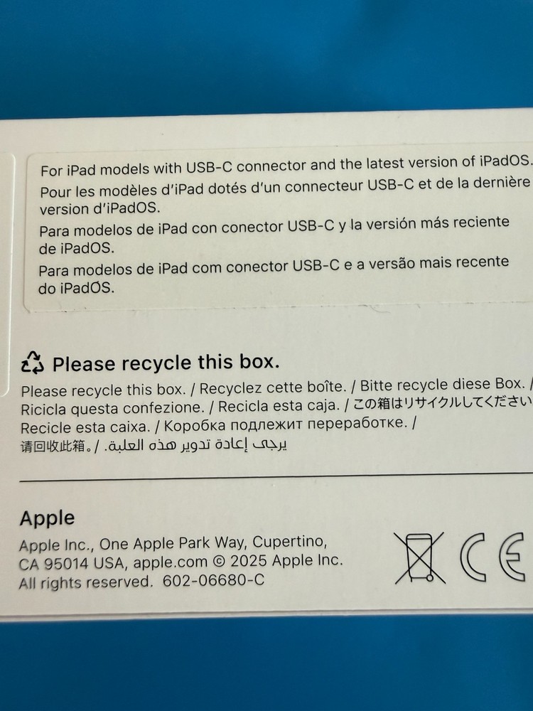 [BOX ONLY] Apple Pencil (USB-C) White MUWA3AM/A (A3085)