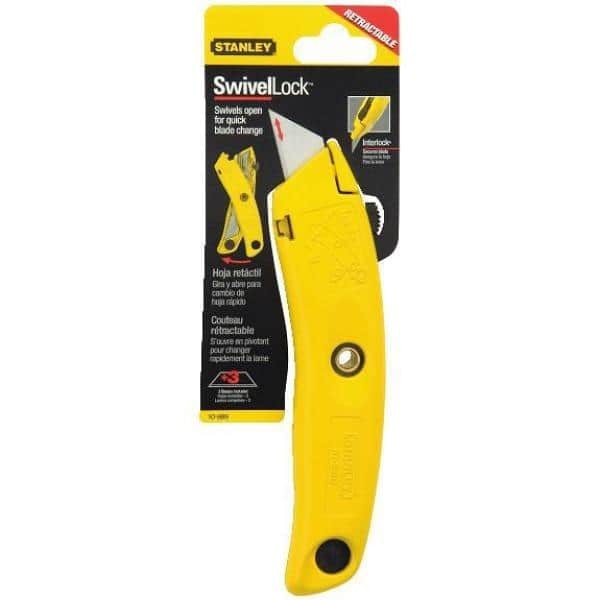 7 In. Handle Swivel-Lock Retractable Utility Knife