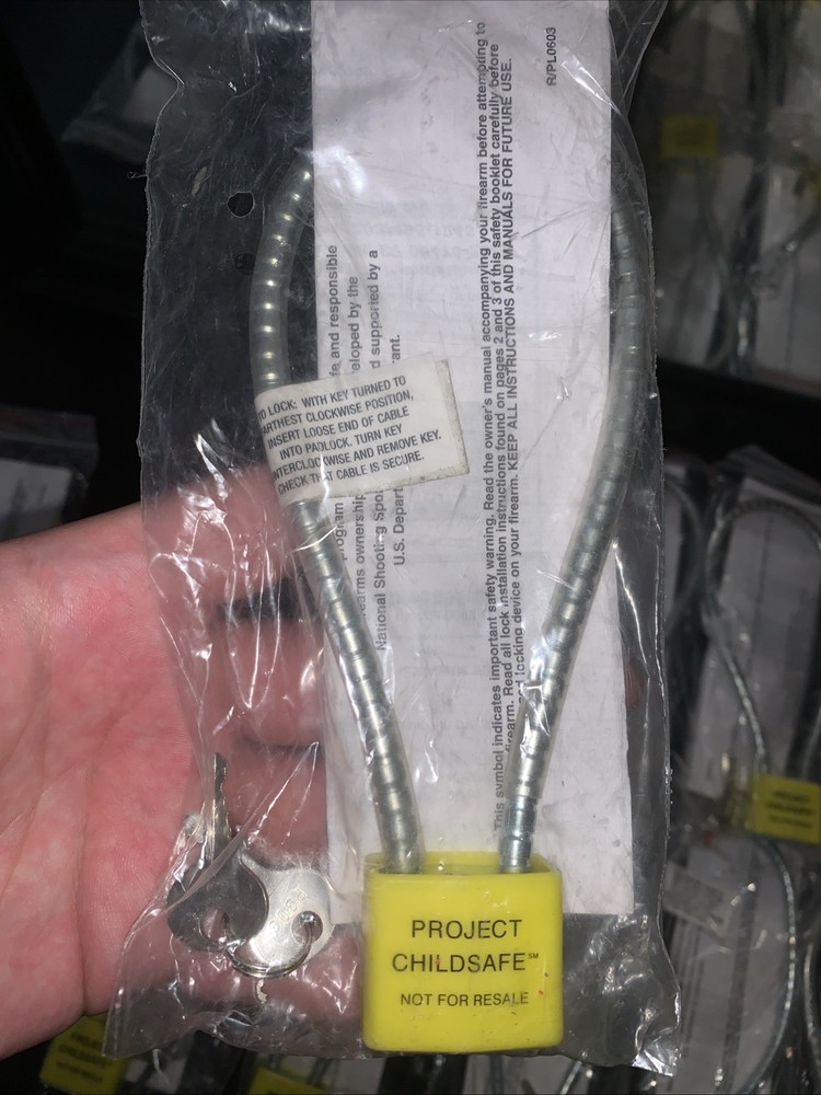 Gun Cable Locks With Keys New