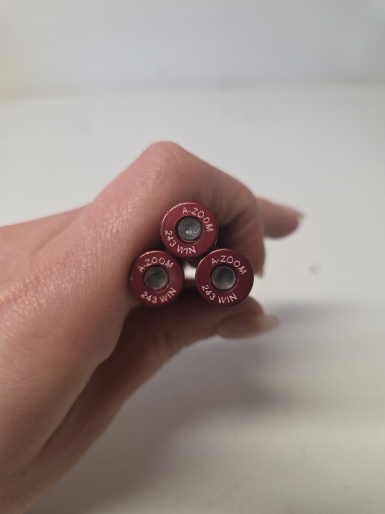 (3) A-Zoom .243 Win Snap Caps In Packaging