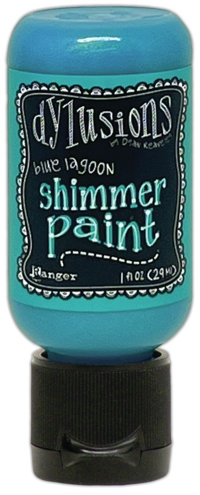 Dylusions Shimmer Paint 1oz-Blue Lagoon - 3 Pack