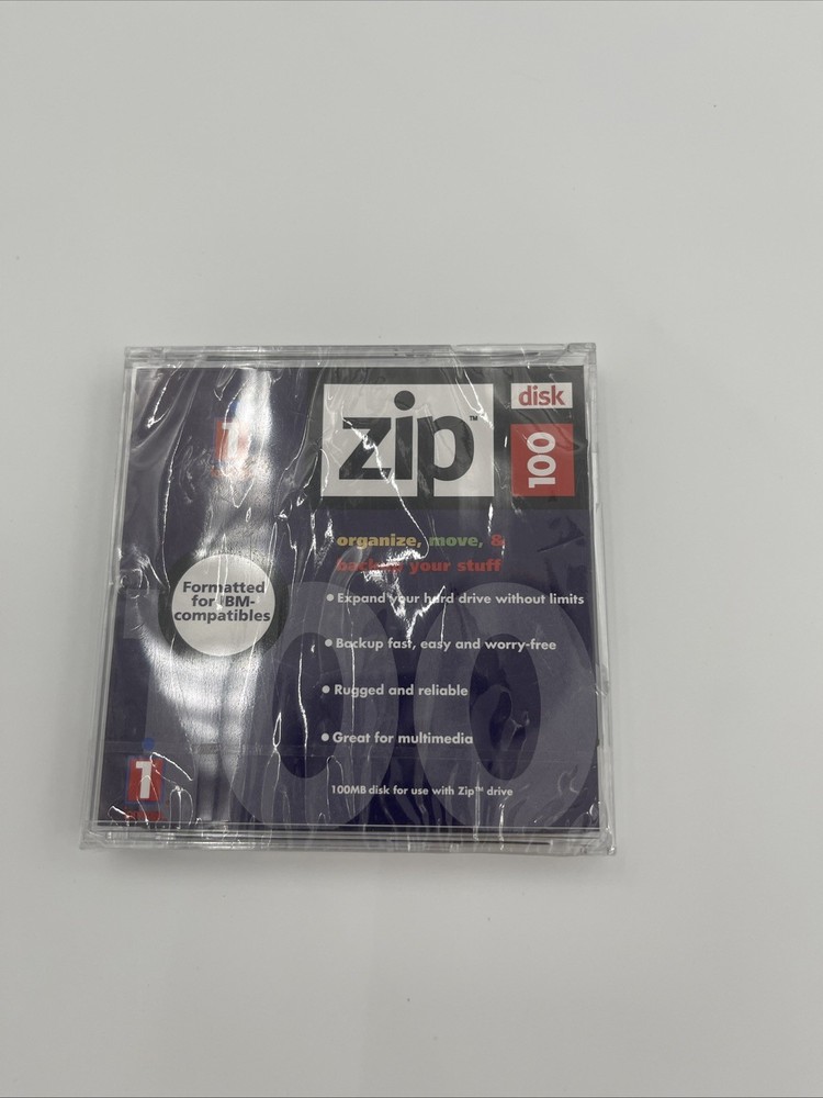 Iomega 100MB Zip Diskette Floppy IBM Compatible